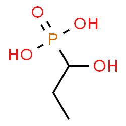 ChemSpider 2D Image | [(1S)-1-Hydroxypropyl]phosphonic acid | C3H9O4P