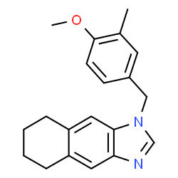 ChemSpider 2D Image | 1-(4-Methoxy-3-methylbenzyl)-5,6,7,8-tetrahydro-1H-naphtho[2,3-d]imidazole | C20H22N2O