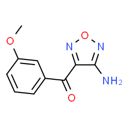ChemSpider 2D Image | (4-Amino-1,2,5-oxadiazol-3-yl)(3-methoxyphenyl)methanone | C10H9N3O3