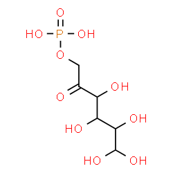 ChemSpider 2D Image | [(3S,4R,5S)-3,4,5,6,6-pentahydroxy-2-oxo-hexyl] dihydrogen phosphate | C6H13O10P
