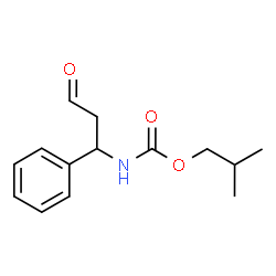 ChemSpider 2D Image | Isobutyl [(1R)-3-oxo-1-phenylpropyl]carbamate | C14H19NO3