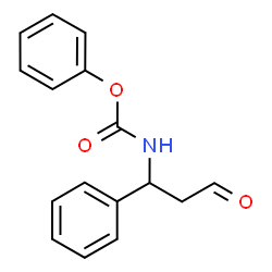 ChemSpider 2D Image | Phenyl [(1R)-3-oxo-1-phenylpropyl]carbamate | C16H15NO3