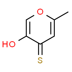 ChemSpider 2D Image | 5-Hydroxy-2-methyl-4H-pyran-4-thione | C6H6O2S