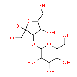 ChemSpider 2D Image | 3-O-alpha-D-Glucopyranosyl-alpha-D-fructofuranose | C12H22O11