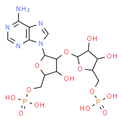 ChemSpider 2D Image | 2'-O-(5-O-Phosphono-alpha-D-ribofuranosyl)adenosine 5'-(dihydrogen phosphate) | C15H23N5O14P2