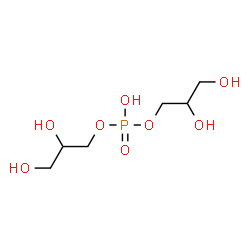 ChemSpider 2D Image | Bis[(2S)-2,3-dihydroxypropyl] hydrogen phosphate | C6H15O8P