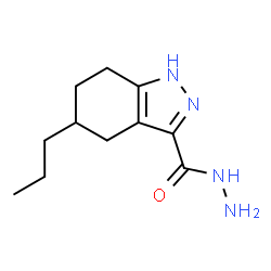 ChemSpider 2D Image | (5R)-5-Propyl-4,5,6,7-tetrahydro-1H-indazole-3-carbohydrazide | C11H18N4O