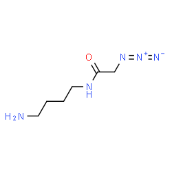 ChemSpider 2D Image | N-(4-Aminobutyl)-2-azidoacetamide | C6H13N5O
