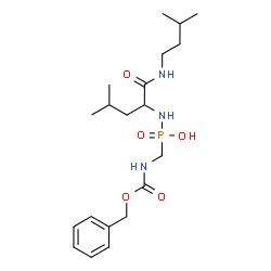 ChemSpider 2D Image | N~2~-[(S)-({[(Benzyloxy)carbonyl]amino}methyl)(hydroxy)phosphoryl]-N-(3-methylbutyl)-L-leucinamide | C20H34N3O5P