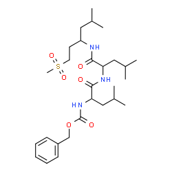 ChemSpider 2D Image | N-[(Benzyloxy)carbonyl]-L-leucyl-N-[(3S)-5-methyl-1-(methylsulfonyl)-3-hexanyl]-L-leucinamide | C28H47N3O6S