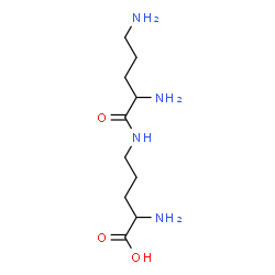 ChemSpider 2D Image | N~5~-D-Ornithyl-L-ornithine | C10H22N4O3