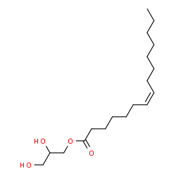 ChemSpider 2D Image | (2R)-2,3-Dihydroxypropyl (7Z)-7-pentadecenoate | C18H34O4