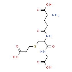 ChemSpider 2D Image | L-gamma-Glutamyl-S-(2-carboxyethyl)-L-cysteinylglycine | C13H21N3O8S