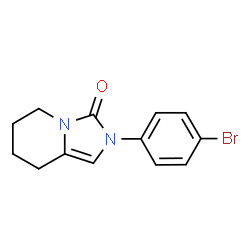 ChemSpider 2D Image | 2-(4-Bromophenyl)-5,6,7,8-tetrahydroimidazo[1,5-a]pyridin-3(2H)-one | C13H13BrN2O