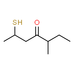 ChemSpider 2D Image | 2-Mercapto-5-methylheptan-4-one | C8H16OS