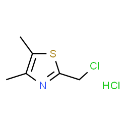 ChemSpider 2D Image | 2-(chloromethyl)-4,5-dimethyl-1,3-thiazole hydrochloride | C6H9Cl2NS