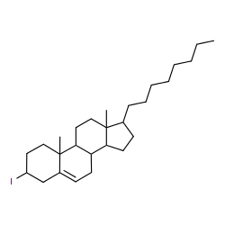 ChemSpider 2D Image | 3-Iodo-10,13-dimethyl-17-octyl-2,3,4,7,8,9,10,11,12,13,14,15,16,17-tetradecahydro-1H-cyclopenta[a]phenanthrene | C27H45I