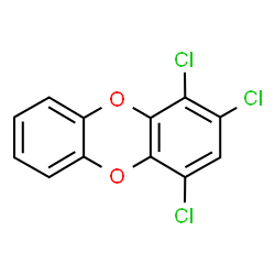 ChemSpider 2D Image | 1,2,4-Trichlorooxanthrene | C12H5Cl3O2