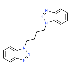 ChemSpider 2D Image | 1,1′-(1,4-butanediyl)bis-1H-benzotriazole | C16H16N6