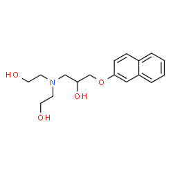ChemSpider 2D Image | 1-[Bis(2-hydroxyethyl)amino]-3-(2-naphthyloxy)-2-propanol | C17H23NO4