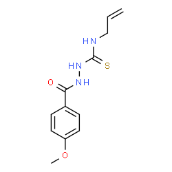 ChemSpider 2D Image | N-Allyl-2-(4-methoxybenzoyl)hydrazinecarbothioamide | C12H15N3O2S