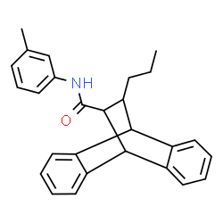 ChemSpider 2D Image | N-(3-Methylphenyl)-16-propyltetracyclo[6.6.2.0~2,7~.0~9,14~]hexadeca-2,4,6,9,11,13-hexaene-15-carboxamide | C27H27NO