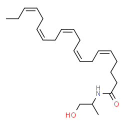 ChemSpider 2D Image | Eicosapentaenoyl 1-propanol-2-amide | C23H37NO2