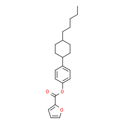 ChemSpider 2D Image | 4-(4-Pentylcyclohexyl)phenyl 2-furoate | C22H28O3