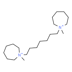ChemSpider 2D Image | 1,1'-Heptane-1,7-diylbis(1-methylazepanium) | C21H44N2
