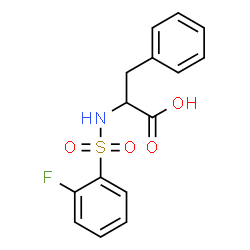 ChemSpider 2D Image | N-[(2-Fluorophenyl)sulfonyl]phenylalanine | C15H14FNO4S