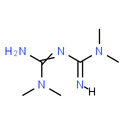 ChemSpider 2D Image | 3-[Amino(dimethylamino)methylene]-1,1-dimethylguanidine | C6H15N5