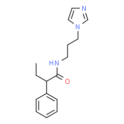 ChemSpider 2D Image | N-[3-(1H-Imidazol-1-yl)propyl]-2-phenylbutanamide | C16H21N3O