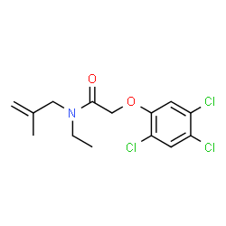 ChemSpider 2D Image | N-Ethyl-N-(2-methyl-2-propen-1-yl)-2-(2,4,5-trichlorophenoxy)acetamide | C14H16Cl3NO2