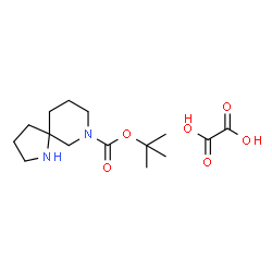 ChemSpider 2D Image | 2-Methyl-2-propanyl 1,7-diazaspiro[4.5]decane-7-carboxylate ethanedioate (1:1) | C15H26N2O6