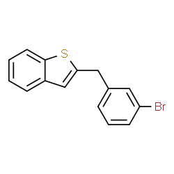 ChemSpider 2D Image | 2-(3-Bromobenzyl)-1-benzothiophene | C15H11BrS