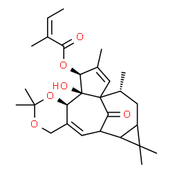 ChemSpider 2D Image | Ingenol-5,20-acetonide-3-O-angelate | C28H38O6