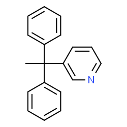 ChemSpider 2D Image | 3-(1,1-Diphenylethyl)pyridine | C19H17N