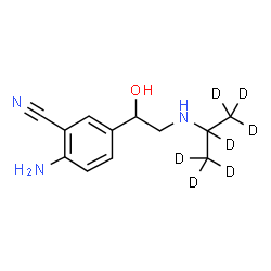 ChemSpider 2D Image | Cimaterol-d7 | C12H10D7N3O