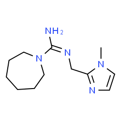 ChemSpider 2D Image | N'-[(1-Methyl-1H-imidazol-2-yl)methyl]-1-azepanecarboximidamide | C12H21N5