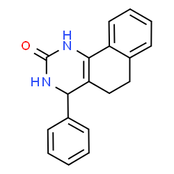 ChemSpider 2D Image | 4-Phenyl-3,4,5,6-tetrahydrobenzo[h]quinazolin-2(1H)-one | C18H16N2O