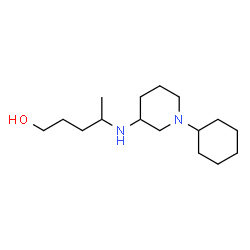 ChemSpider 2D Image | 4-[(1-Cyclohexyl-3-piperidinyl)amino]-1-pentanol | C16H32N2O