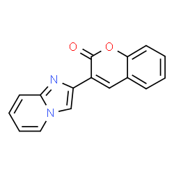 ChemSpider 2D Image | 3-(Imidazo[1,2-a]pyridin-2-yl)-2H-chromen-2-one | C16H10N2O2