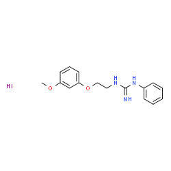 ChemSpider 2D Image | 1-[2-(3-Methoxyphenoxy)ethyl]-3-phenylguanidine hydroiodide (1:1) | C16H20IN3O2