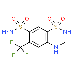 ChemSpider 2D Image | Hydroflumethiazide | C8H8F3N3O4S2