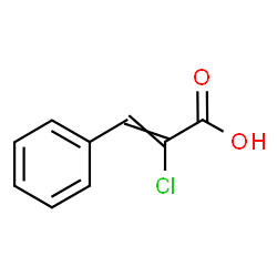 ChemSpider 2D Image | 2-Chloro-3-phenylacrylic acid | C9H7ClO2