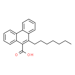 ChemSpider 2D Image | 10-Heptyl-9-phenanthrenecarboxylic acid | C22H24O2