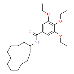 ChemSpider 2D Image | N-Cyclododecyl-3,4,5-triethoxybenzamide | C25H41NO4
