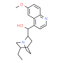ChemSpider 2D Image | 6'-Methoxy-10,11-dihydrocinchonan-9-ol | C20H26N2O2