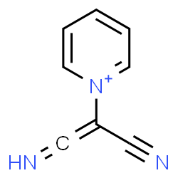 ChemSpider 2D Image | 1-(1-Cyano-2-iminovinyl)pyridinium | C8H6N3