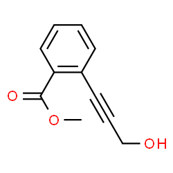 ChemSpider 2D Image | Methyl 2-(3-hydroxy-1-propyn-1-yl)benzoate | C11H10O3